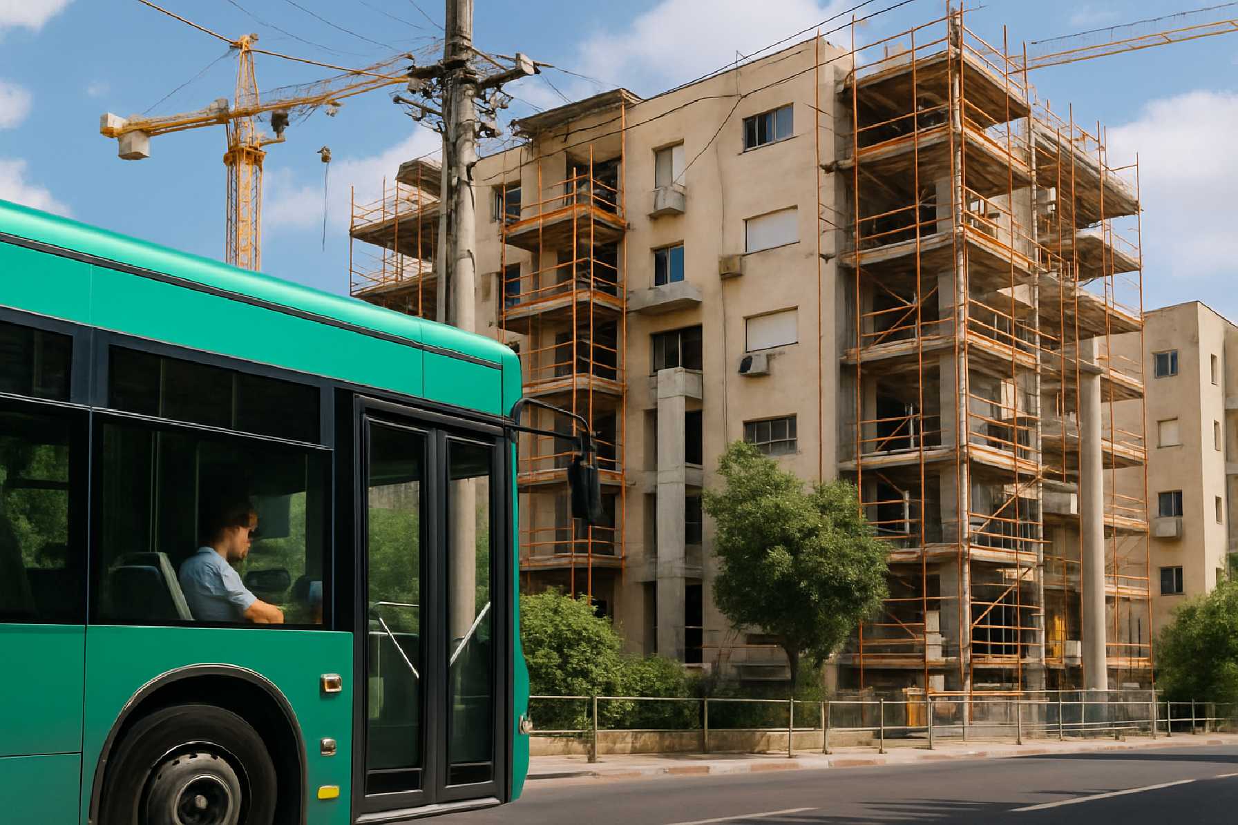 השפעות תמ"א 38 על התחבורה הציבורית והתשתיות